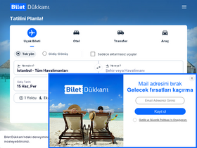 'biletdukkani.com' screenshot