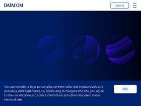 'datacom.com' screenshot