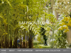 saffronfloral.com homepage screenshot
