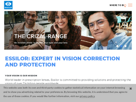 'essilorindia.com' screenshot