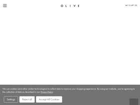 'oliveclothing.com' screenshot