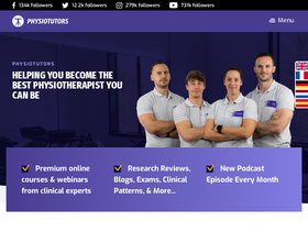 'physiotutors.com' screenshot