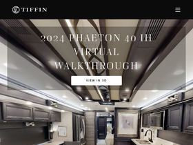 'tiffinmotorhomes.com' screenshot