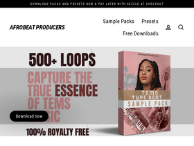 'afrobeatproducers.com' screenshot