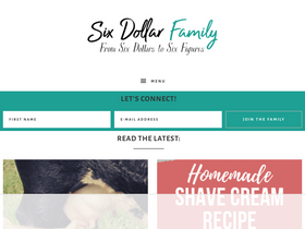 'sixdollarfamily.com' screenshot