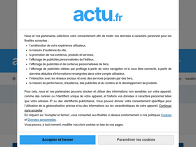 'actu.fr' screenshot