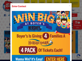 'boyersfood.com' screenshot