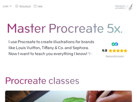 'procreate.courses' screenshot