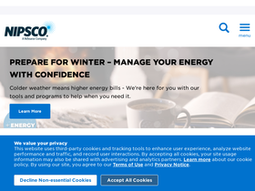 'nipsco.com' screenshot