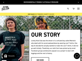 'lonelykidsclub.com' screenshot