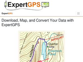 'expertgps.com' screenshot