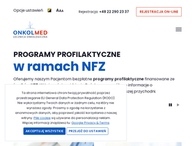'onkolmed.pl' screenshot