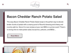 'mooreorlesscooking.com' screenshot