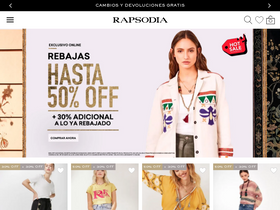 'rapsodia.com.mx' screenshot