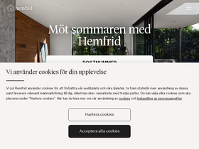 'hemfrid.se' screenshot