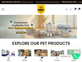 advancepetproduct.com homepage screenshot