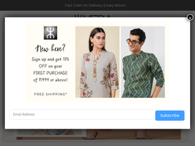 shopveda.com homepage screenshot