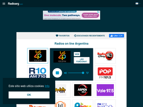 'radioarg.com' screenshot