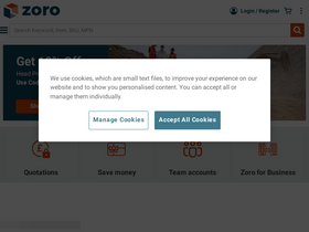'zoro.co.uk' screenshot