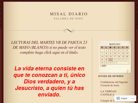 'palabradediosdiaria.com' screenshot