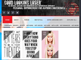 'goodlookingloser.com' screenshot
