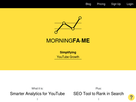 'morningfa.me' screenshot