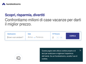 'hundredrooms.it' screenshot