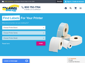 'labelvalue.com' screenshot