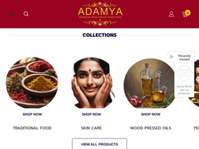 adamya.in homepage screenshot