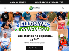 kaleshopperu.com homepage screenshot