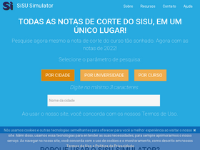 'sisusimulator.com.br' screenshot