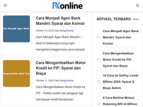 'rkonline.id' screenshot