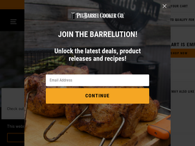 'pitbarrelcooker.com' screenshot