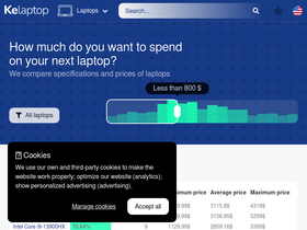 'kelaptop.com' screenshot