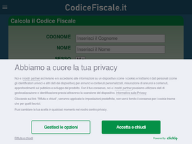 'codicefiscale.it' screenshot