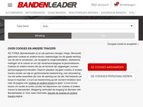'bandenleader.nl' screenshot
