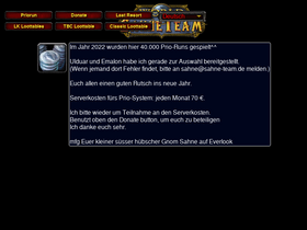 'sahne-team.de' screenshot