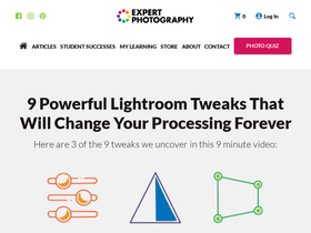 'expertphotography.com' screenshot