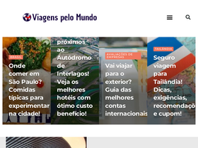 'viagenspelomundo.com.br' screenshot