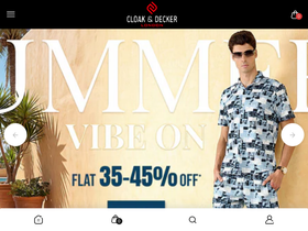 cloakanddecker.com homepage screenshot