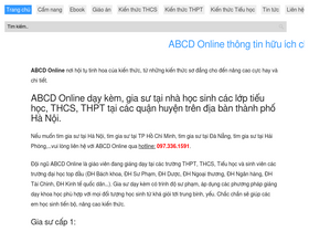 'abcdonline.vn' screenshot