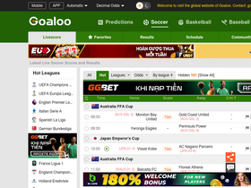 'goaloo18.com' screenshot
