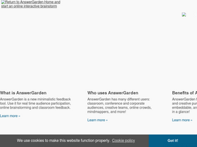 'answergarden.ch' screenshot