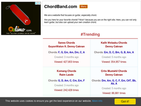 'chordband.com' screenshot