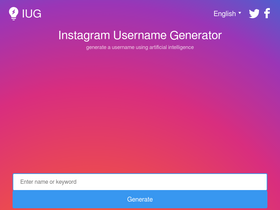 'instausername.com' screenshot