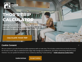 'thorindustries.com' screenshot