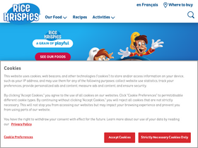 'ricekrispies.ca' screenshot