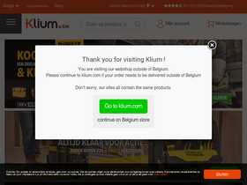 'klium.be' screenshot