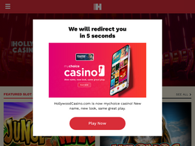 'hollywoodcasino.com' screenshot