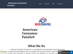 'american-consumer-panels.com' screenshot